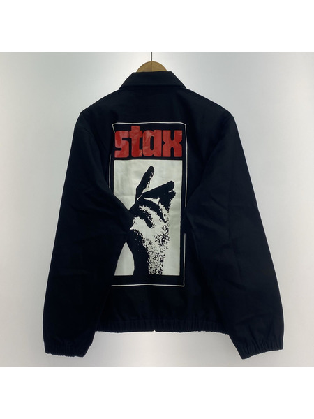 HUF ジャケット ×stax スイングトップ BLK