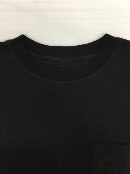HERMES ポケット Tシャツ 刺繍 38 黒