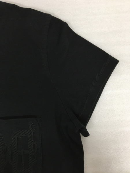 HERMES ポケット Tシャツ 刺繍 38 黒