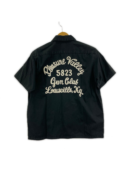 SUGAR CANE 半袖シャツ S/S ボーリングシャツ ブラック