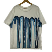 MARNI 半袖Tシャツ・カットソー ドリッピングロゴTEE WHT (38)