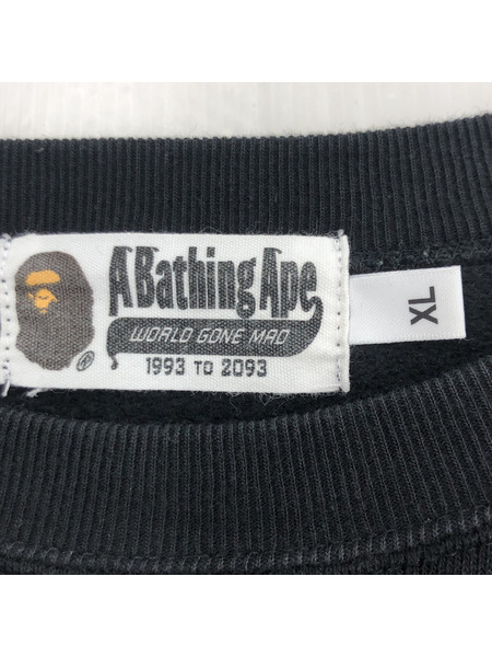 A BATHING APE Star Logo Sweatshirt 黒 XL