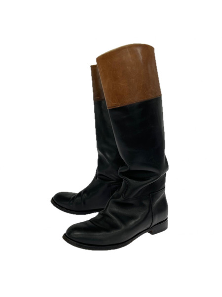 F.LLI GIACOMETTI ブーツ ロングブーツ バンディエラ レザー(37)