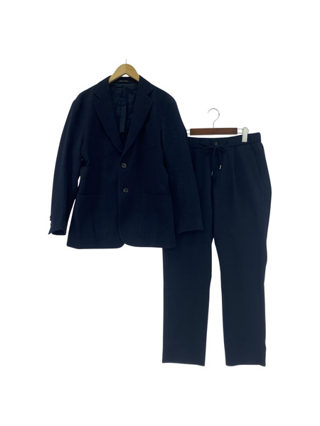GIORGIO ARMANI UPTON ジャガード セットアップ 48R ネイビー
