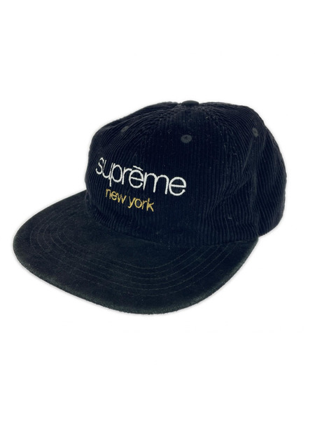 Supreme キャップ コーデュロイ ブラック