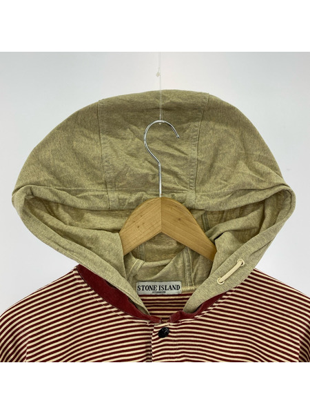 STONE ISLAND 長袖Tシャツ・カットソー ボーダー フード L