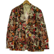 Paul Smith テーラードジャケット・ブレザー リネン 花柄ジャケット (XL)