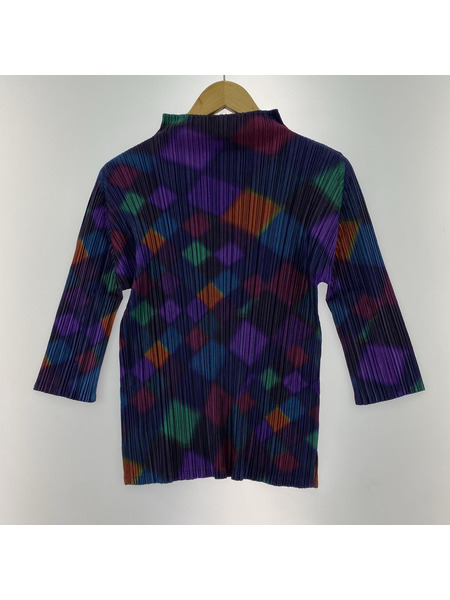 PLEATS PLEASE LSカットソー マルチカラー