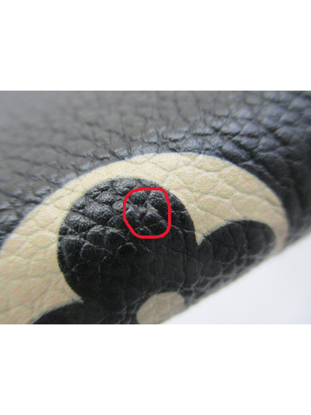 長財布 M80481　ジッピー・ウォレット　ブラック/ベージュ