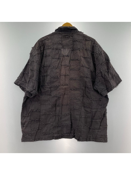 Supreme 半袖シャツ 23SS Patchwork S/S Shirt 黒 (XL)