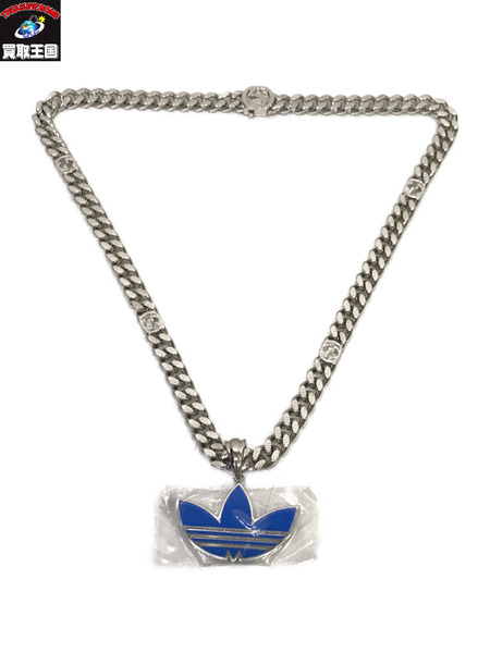 GUUCI×adidas/ゴルメットチェーンネックレス/ブルー/グッチ