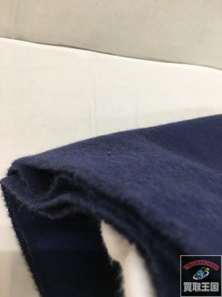 エルメス マフラー　紺　カシミヤ