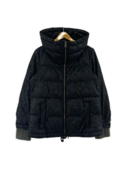 ARMANI EXCHANGE ダウンジャケット 光沢中綿ジャケット M BLK