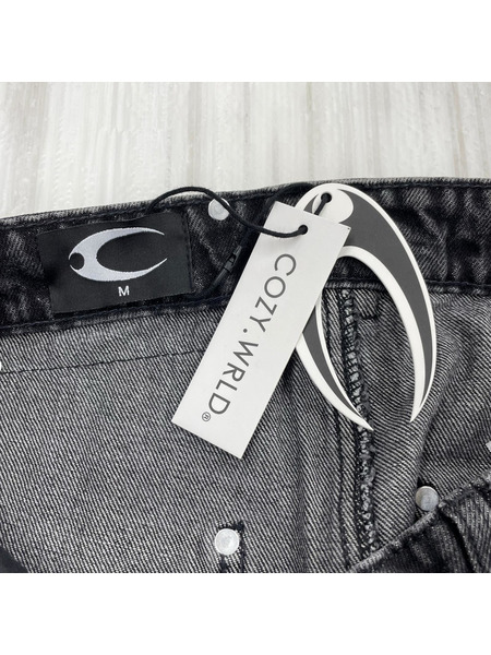 COZY.WORLD DARK KNIGHT FLARE JEANS M ブラック