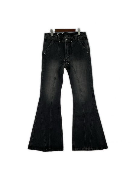 COZY.WORLD DARK KNIGHT FLARE JEANS M ブラック
