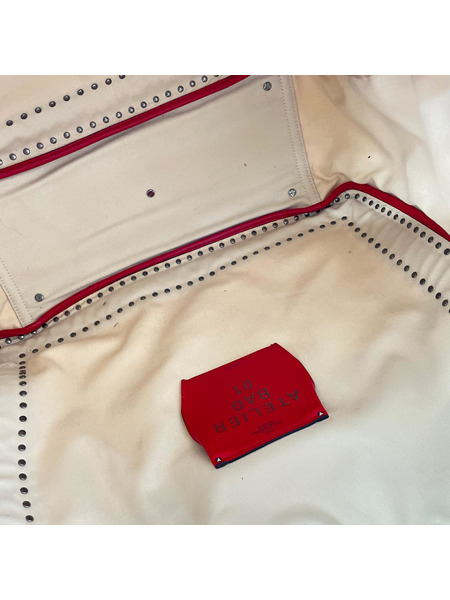 VALENTINO GARAVANI ハンドバッグ ATELIER キャンバス2WAYハンドバッグ