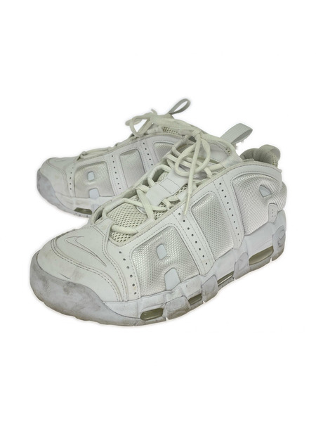 NIKE スニーカー AIR MORE UPTEMPO LOW 白 27.0cm