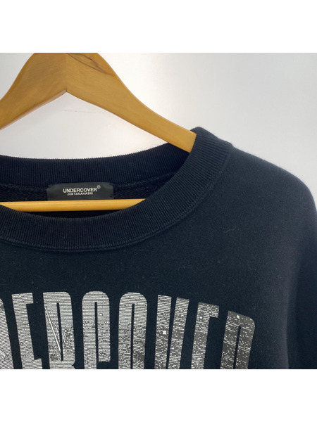 UNDERCOVER 24AW BIG SWEAT プリントスウェット 4 ブラック UC2D4893-2[値下]