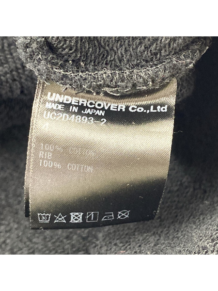 UNDERCOVER 24AW BIG SWEAT プリントスウェット 4 ブラック UC2D4893-2[値下]