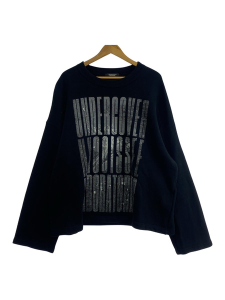 UNDERCOVER 24AW BIG SWEAT プリントスウェット 4 ブラック UC2D4893-2[値下]