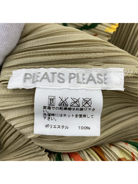 PLEATS PLEASE LSカットソー 柄