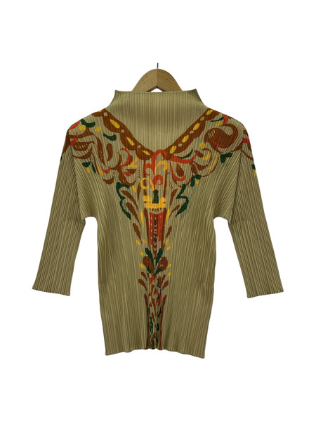 PLEATS PLEASE LSカットソー 柄