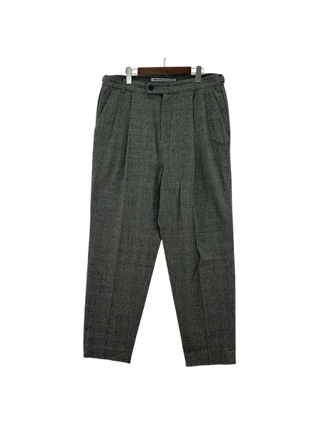 WHITE MOUNTAINEERING 24AW GLEN CHECK 2 TUCK PANTS 4 グレー[値下]