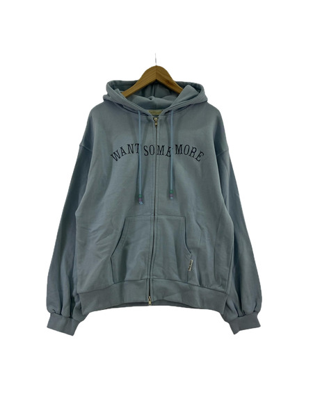 Candy Stripper パーカー WANT SOME MORE HOODIE ブルー F