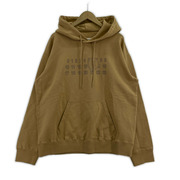 MM6 25AW ナンバリング プリントパーカー M ベージュ SH0GU0035 M25025