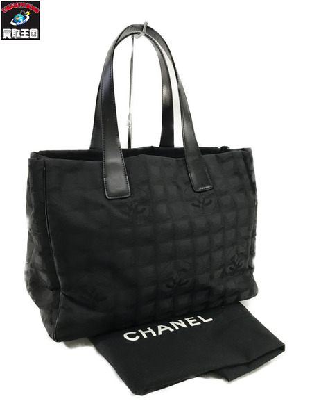 CHANEL トートバッグ ニュートラベルライントート MM 黒
