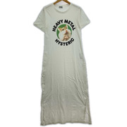 HYSTERIC GLAMOUR 半袖ワンピース HEAVY METAL HYS 白 (F)