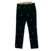 POLO RALPH LAUREN パンツ スリムフィット コーデュロイ 緑 総柄 (32)
