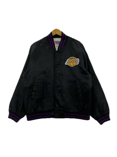 OLD・VINTAGE ジャケット NBA LAKERS ナイロンスタジャン 黒系 (M)