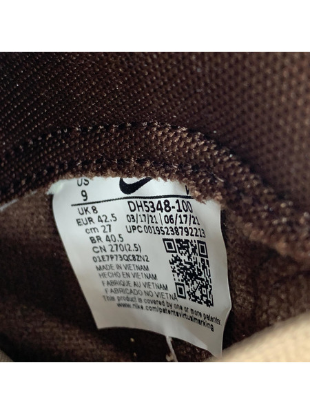 NIKE スニーカー DUNK HI RETRO PRM LT CHOCOLATE