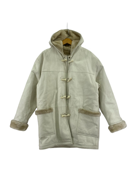 ジャケット gianni mariolano レザーダッフルコート 白