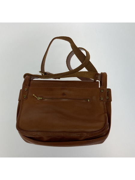 SLOW ショルダーバッグ 本革 日本製 fishing flap shoulder  BRW[値下]