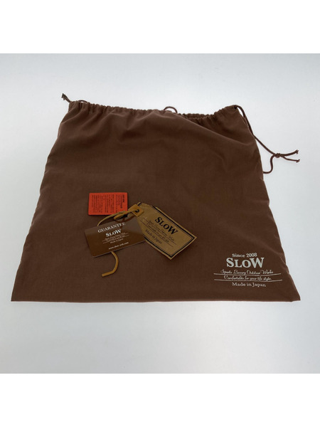 SLOW ショルダーバッグ 本革 日本製 fishing flap shoulder  BRW[値下]