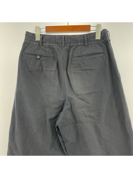 COMME des GARCONS HOMME 黒タグ タックコットンスラックス M ブラック HP-02023M