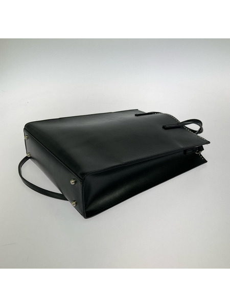 YAHKI ショルダーバッグ オールレザーバッグ 黒