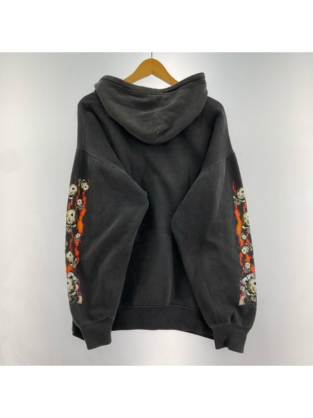 パーカー JON LAUREN スカルプリントフーディー[値下]