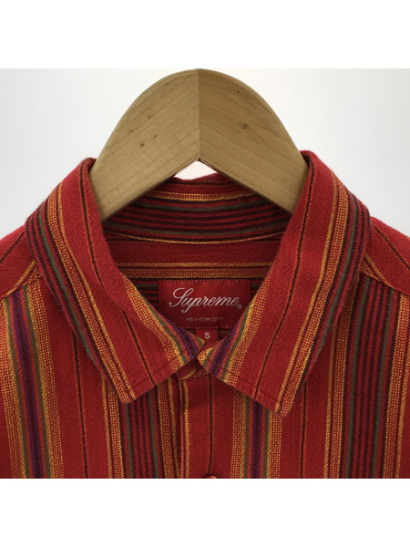 Supreme 半袖シャツ 2023SS NEEDLEPOINT S/S SHIRT RED
