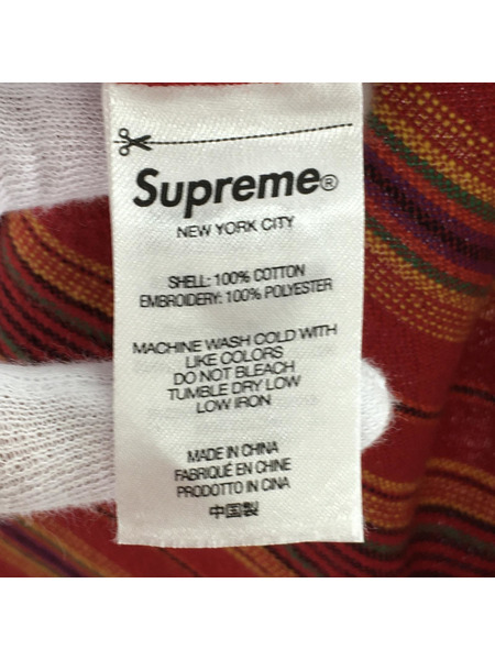 Supreme 半袖シャツ 2023SS NEEDLEPOINT S/S SHIRT RED
