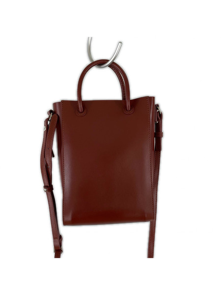 YAHKI ショルダーバッグ YAHKI レザー クロスボディ ショルダーバッグ ブラウン