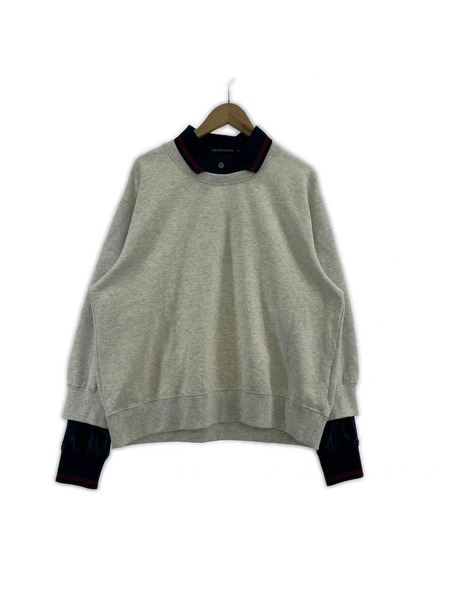 COGNOMEN レイヤードスウェットシャツ