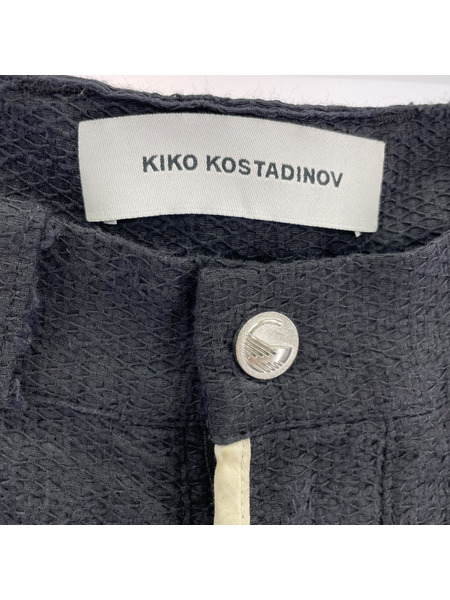 kikokostadinov 22ss HAIDU HEM TROUSER トラウザーズ 44 ブラック[値下]