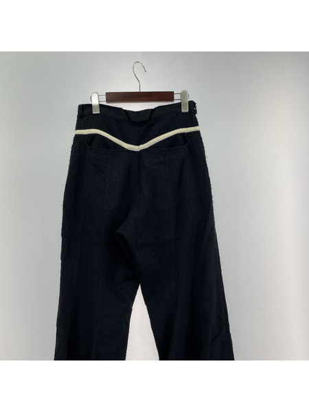 kikokostadinov 22ss HAIDU HEM TROUSER トラウザーズ 44 ブラック[値下]