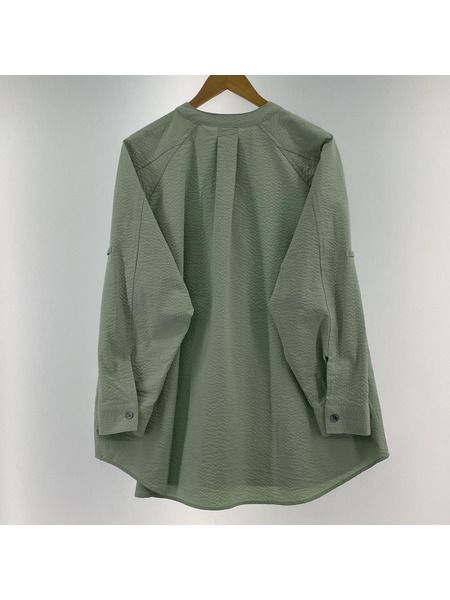 HELLY HANSEN 長袖シャツ W L/S Seersucker Shirts 緑[値下]