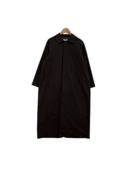 YAECA ソノ他 ステンカラーコート 茶 S