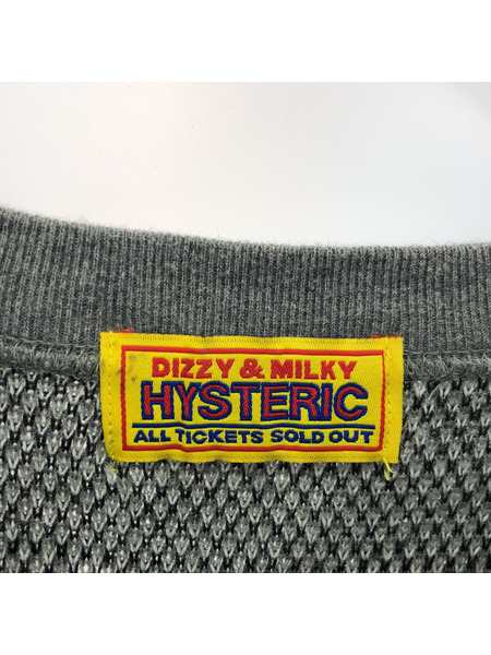 HYSTERIC GLAMOUR ニット・セーター PAISLEYジャカード オーバーサイズスウェット[値下]