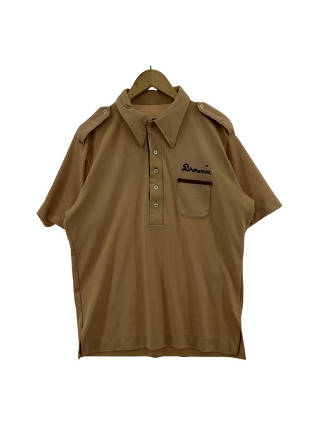 OLD・VINTAGE 半袖シャツ 70s KING LOUIE ボーリングシャツ 茶